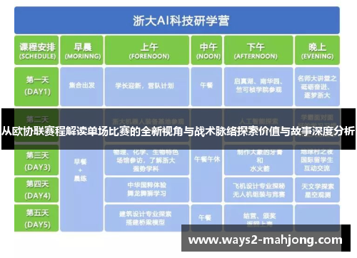 从欧协联赛程解读单场比赛的全新视角与战术脉络探索价值与故事深度分析 从欧协联赛程解读单场比赛的全新视角与战术脉络探索价值与故事深度分析